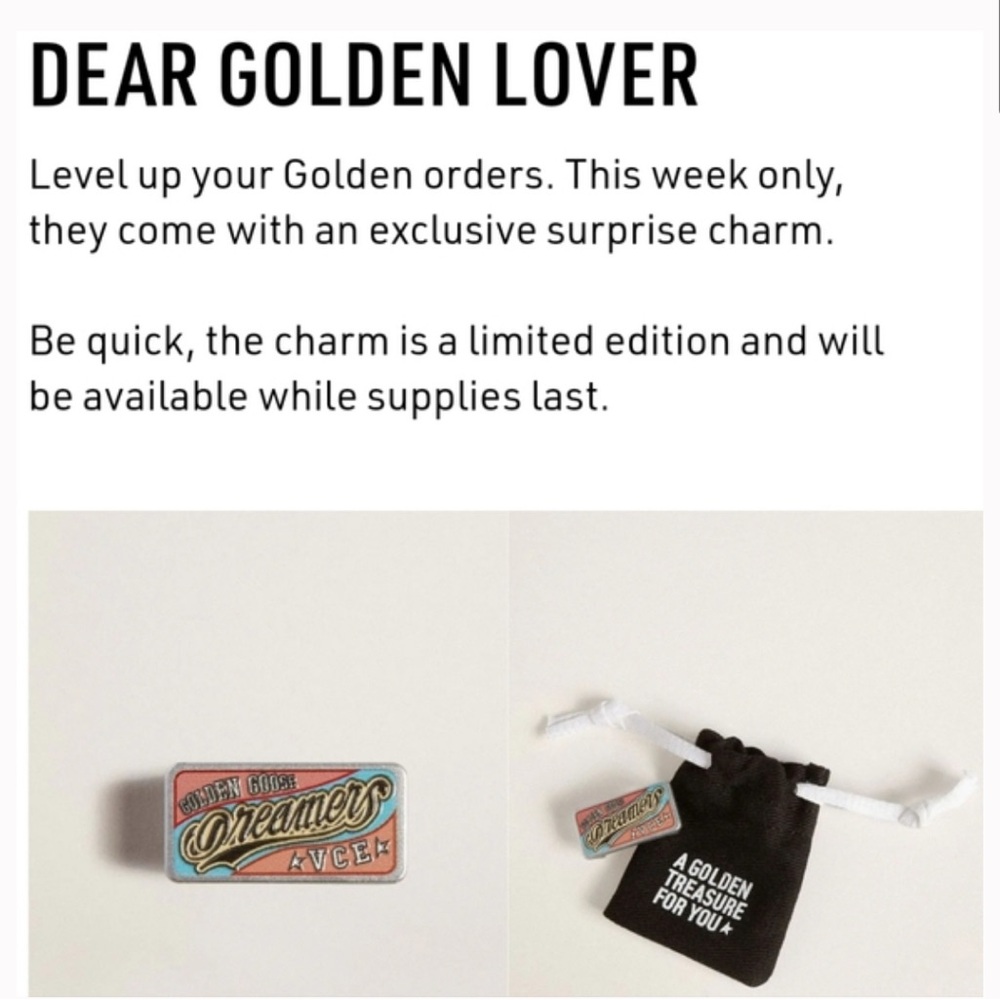 Golden Goose Dreamers Charm